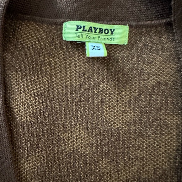 TELL YOUR FRIENDS x Playboy Thompson Cardigan sz XS - Picture 2 of 5